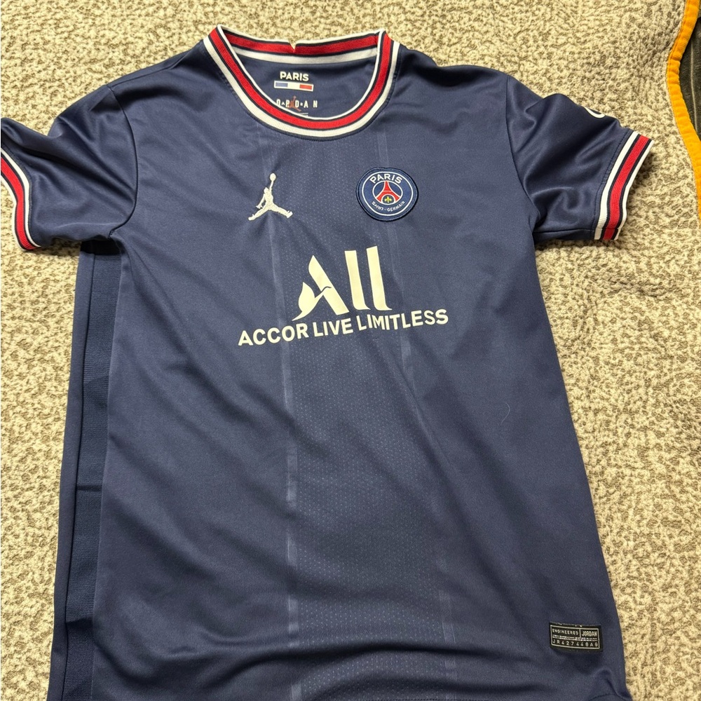 Jordan Blue PSG Home Jersey Athletic Fit